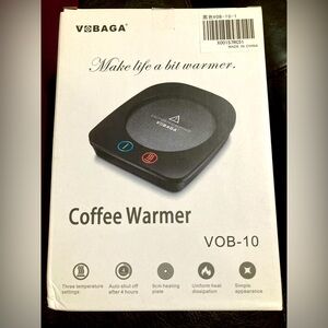 NIB - Coffee warmer. Unopened.